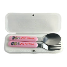 Kids Stainless Steel Fork and Spoon with Design